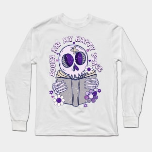 Books are my happy place Long Sleeve T-Shirt